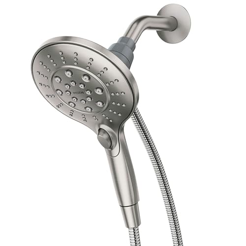 Moen Engage Spot Resist Brushed Nickel Six-Function 5.5-Inch Removable Handheld