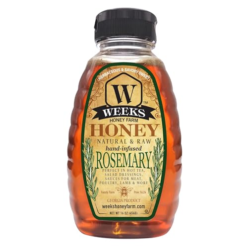 Miel artesana infusionada con romero 16oz
