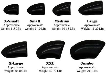 Purrdy Paws 40-Pack Soft Nail Caps for Dogs Claws Black Small