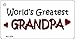 SMART BLONDE Worlds Greatest Grandpa Novelty Aluminum Key Chain KC-274