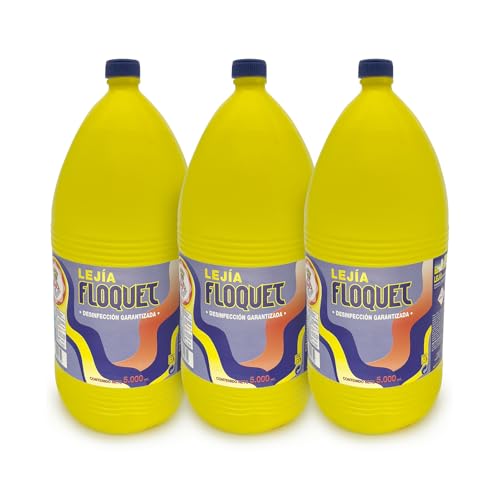 Lejía 5L | Caja de 3 Garrafas de 5L | Limpieza, Desinfección y Uso Alimentario | Multiusos Hogar, Cocina y Baño
