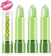 Lishang 3 Stück Aloe Vera Lippenpflegestift Lippenstift Grün Set Aloe Lips Lippenbutter Jelly Lip...