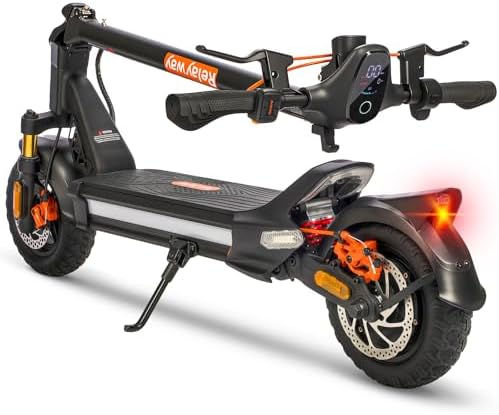 Off Road Electric Scooter Long Range, Fast Electric Scooter 30 Mph Speed, Heavy Duty 300 lb Capacity & Dual Suspension