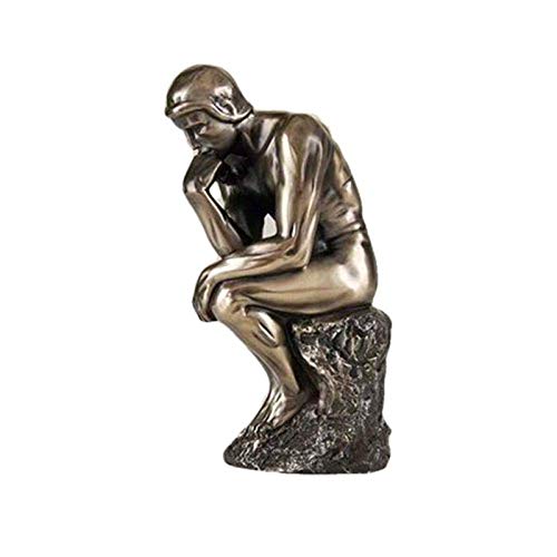 Sculpture Le Penseur décoration de bureau pour cabinet et salon