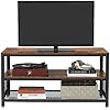 Tavolino TV VASAGLE Stile Industriale - Mobiletto Per TV Fino A 43", Marrone Vintage, 100x40x52cm