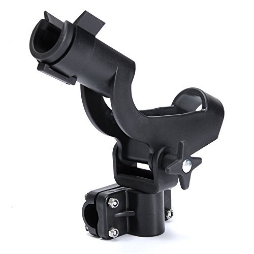 Hiumi Adjustable Rotatable Plastic Fishing Rod 3 Mount Rack Holder Bracket Boat Canoeing Rowing Mount Kit Kayak Side Rod Holder (1)