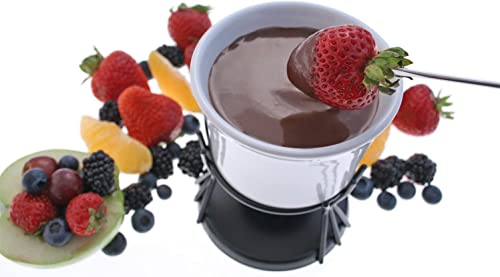 image for Swissmar F66321 Kindle Chocolate Fondue Set 7-Piece, Ceramic/Stainless