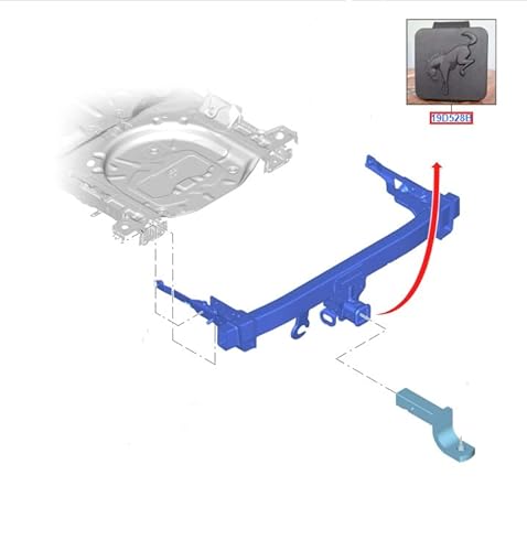 21 Thru 22 Ford Bronco And Bronco Sport Oem Genuine 2" Tow Hitch Rubber Plug Cover With Bucking Bronco #TOP1