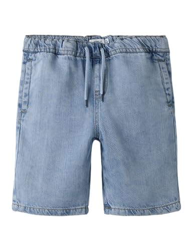 NAME IT Jungen Nkmryan Jog DNM L Shorts 1860-Ph F, Light Blue Denim, 140 cm
