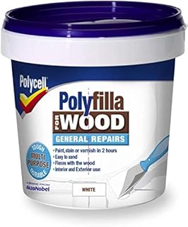 Polycell 5207197 Polyfilla Tub for Wood General Repairs, 380 g, White