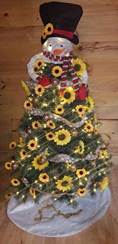 Plobach 6Pcs Large Sunflowers Artificial Flowers Long Stems Fake Silk Sunflowers Bulk Yellow Arrangement For House Wedding Garden Outdoor Party Decoration #TOP6