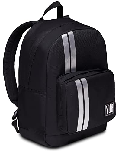 Mochila unisex Seven Sons Yub negra de un solo compartimento para adultos