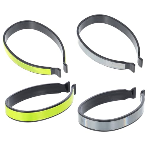 SUPVOX 4pcs Reflective Cycling Trouser Clips Lightweight Ankle Bands for Bike Safety Quick Installation for Urban Outdoor Riding Pant Leg Fixation Straps for Comfortable Cycling