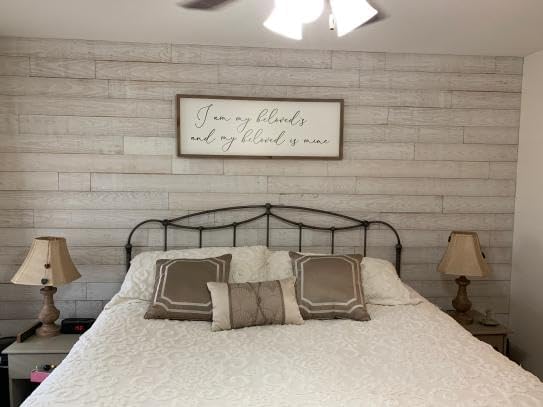 Miniatura 6 de Smart Paneling Village Accent - Tablones de madera para pared, 12 piezas, blanqueado (modelo #11338)