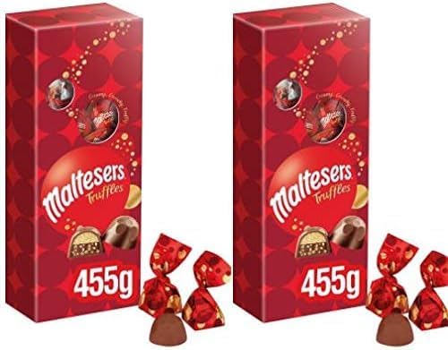 2 Boxes of Maltesers Truffles Chocolate Party Gift Box 455g