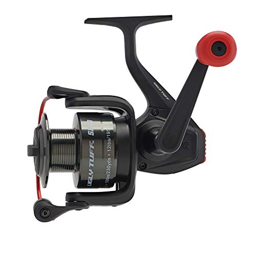 Ugly Stik Ugly Tuff Spinning Spinning Reel, Size 40, 5 Stainless Steel Ball Bearing System, Oil Felt Front Drag Drag, Max Of 18Lb | 8.1Kg,Black #TOP2