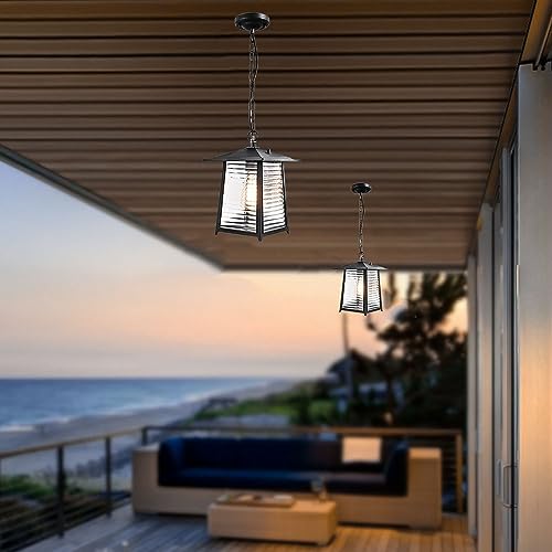 Colgante de luz retro Mengjay impermeable E27 para terraza 5