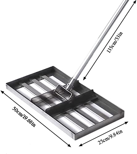 QIANMEI Harrow garden rake fold up rake Lawn Leveling Rake|4.4FT Backyard Lawn Leveler|Heavy Duty Soil Lawn Leveler Tool for Yard Golf|Level Soil or Dirt Ground Surfaces Easily - Image 6