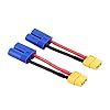 OliRC 3pcs Male EC5 Losi to Female XT60 Connector Adapter for LiPO Battery with 14awg 5cm Cable(C74-3) #2