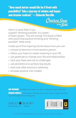 Image of Chicken Soup for the Soul Series: Think Possible: 101 Stories about Using a Positive Attitude to Improve Your Life
