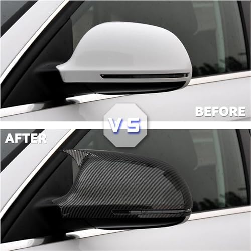 Coque de rétroviseur Audi A4 A5 noir brillant résistant aux UV et chocs - 3