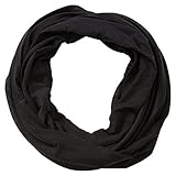 Hadley Wren Women's Classic Solid Soft Lightweight Everyday Infinity Scarf, Black, One Size