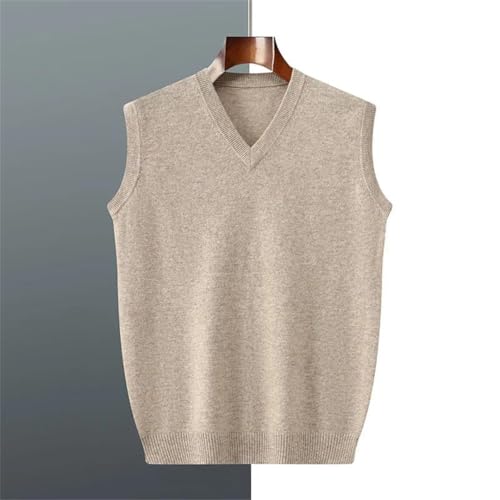 Men's Sleeveless Wool Vest Solid Color Casual Outfits2