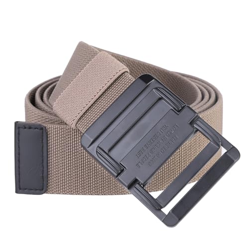 Sportmusies Adjustable Military Style Nylon Web Belt with Alloy Double Ring Buckle for Women & Men
