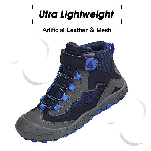 Mishansha CHILDCLIMBINGN027BL30 Kids Hiking Boots Toddler Girls Boys Hiking Shoes Water-Resistant Anti-Collision Non-Slip Athletic Outdoor Trekking Boots thumb #3