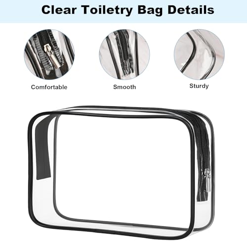 Travel Size Bottles for Toiletries 13 Pack 2oz TSA Approved Toiletry Bottles Leak Proof Travel Kit for Women Men TSA Clear Toiletry Bag Shampoo Lotion Skincare Cosmetic Container (Black) - Image 5