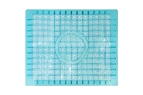 Waroom Home Sink Mat Set of 2, PVC Eco-friendly Kitchen Sink Protector Mat Pad, 12'' X 9.6'', Regular Turquoise