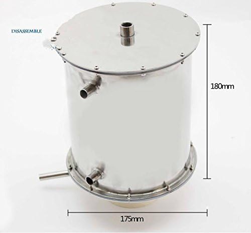 2/3 Gallon 10/15L Moonshine Still Water Essential Oil Boiler Spirits Distiller Alcohol Wine Making Thumper Keg Brew Kit