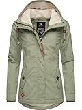 Ragwear Damen warme Winterjacke kurz mit Kapuze Monade Intl Dusty Olive24 Gr. M