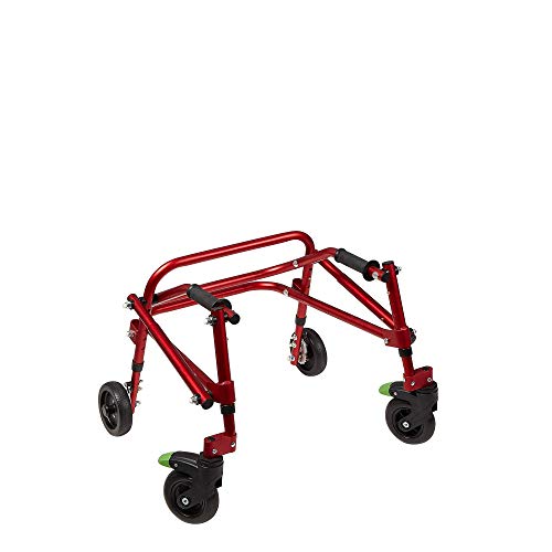 Klip Lightweight Medical Posterior Rollator Walker/Gait Trainer 4 Wheel - for Toddlers, Kids
