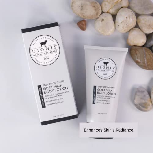 Dionis Goat Milk Skincare Concentrated Retinol Body Lotion - Unscented Lightweight Overnight Formula Refines Texture & Moisturizes Skin - Moisturizing Skin Care For Softer Skin - 6 Oz Full Size Bottle #TOP7