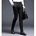 Maiyifu-GJ Men's Stylish Slim Fit Pant Classic Straight Leg Casual Suit Pant Lightweight Business Wrinkle Resistant Trouser (Black,36)