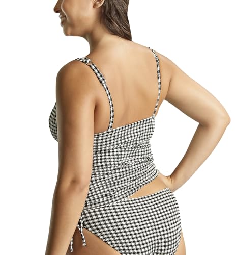 Panache Women's Iris Balcony Tankini Top – Non-Padded, Adjustable Straps, Sustainable Gingham Fabric2