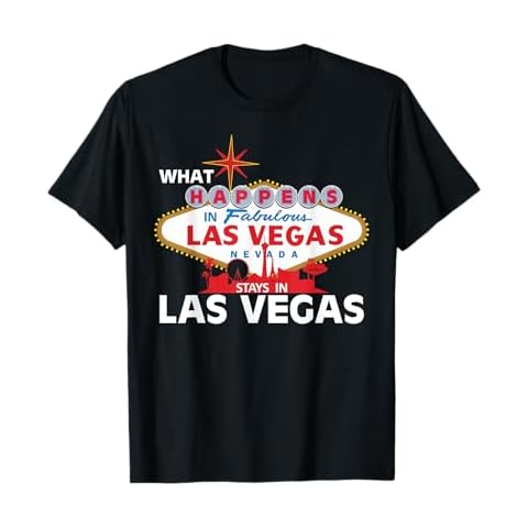 What happens in LAS VEGAS stays in Vegas Cool unisex tshirt T-Shirt Cover