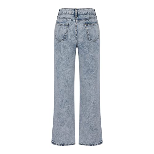 Womens High Waisted Pants Wide Leg Denim Jeans Y2K Teen Girls Trendy Straight Loose Baggy Trousers Vintage Streetwear2