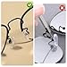 6 Pairs Silicone Eyeglass Nose Pads, Screw-in Upgraded Soft Silicone Air Chamber Eyeglass Nose Pads with Cleaning Cloth Glasses Noses Pad Replacement Kit for Glasses Sunglass