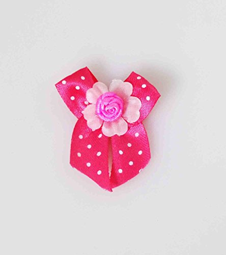 Dog Grooming Bows, Dog Hair Bows - 30 Pcs. Neon Roses #TOP4