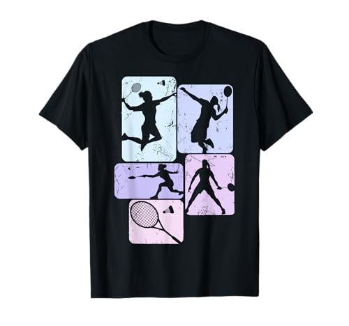 Badminton Federball Damen Mädchen Kinder T-Shirt Badminton Federball Damen Mädchen Kinder T-Shirt