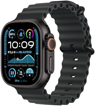 Apple Watch Ultra 2 [GPS + Celular, 49mm] Titanium Case with Blac...