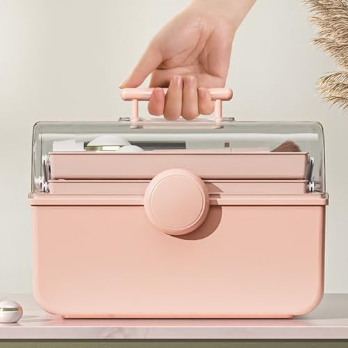Boîte de rangement pour accessoires de cheveux et maquillage portable