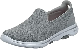 Skechers Women's GO Walk 5-Honor Sneaker, Grey, 8 W US