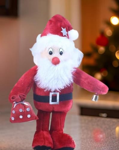 Image of Tickles Santa Claus Christmas with Potli Stuffed Plush Soft Toy for Kids Room (Color: Red Size:55 cm)