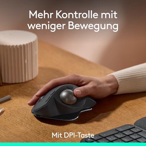 Logitech MX Ergo S Advanced kabellose Trackball-Maus (Graphit) – Ansicht 2