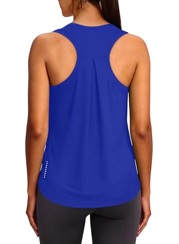 Image of XIEERDUO Tank Top for Women Racerback Sleeveless Workout Tops Loose Fit Yoga Running Gym Shirts for Women