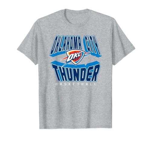 NBA Official Oklahoma City Thunder Blowin Up T-Shirt, Men, Heather Grey, XX-Large