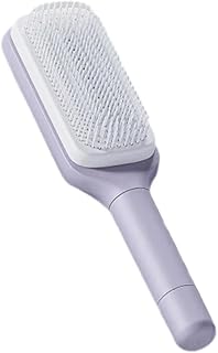 فرشاة الشعر السحرية المبتكرة بقابلية تنظيف بزر واحد - تفك تشابك الشعر بسهولة، تحافظ على جماله وتوفر الوقت. فرشاةمن عام